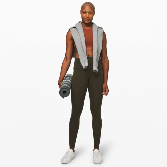 lululemon athletica Pants - Lululemon Wunder Under High-Rise Tight 28" *Full-On Luxtreme Size 16
Dark Olive